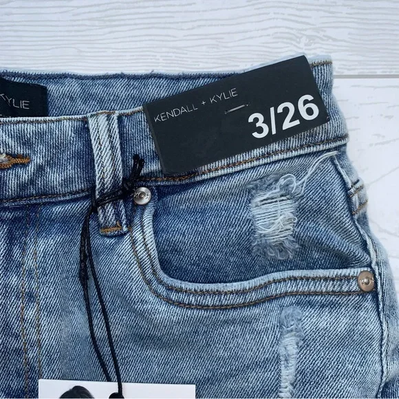NWT KENDALL + KYLIE DENIM JEAN MINI SKIRT - Picture 4 of 13